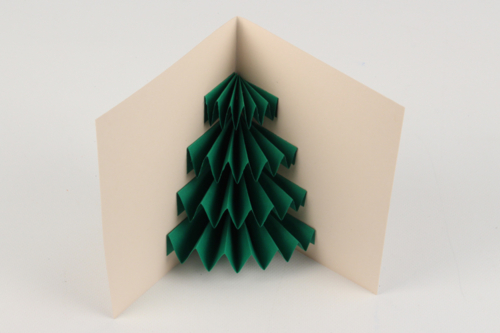 Carte pop up sapin de Noël